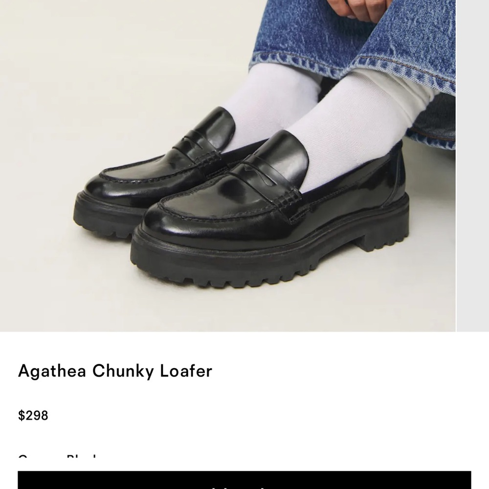 Reformation Agathea Chunky Classic Loafers